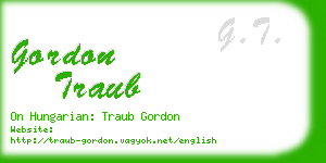 gordon traub business card